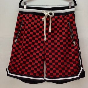 Bascom Projects Basketball Shorts Red & Black Checkered